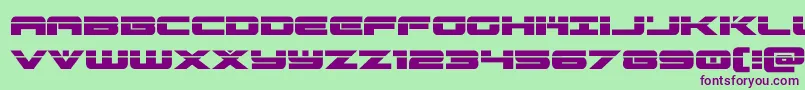predataurlaser Font – Purple Fonts on Green Background