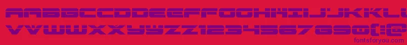 Czcionka predataurlaser – fioletowe czcionki na czerwonym tle