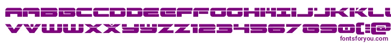 predataurlaser Font – Purple Fonts on White Background