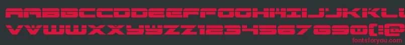 predataurlaser Font – Red Fonts on Black Background