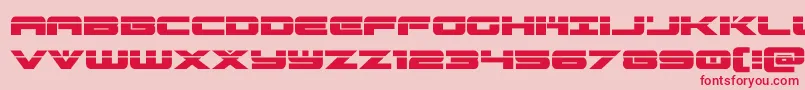 predataurlaser-Schriftart – Rote Schriften auf rosa Hintergrund