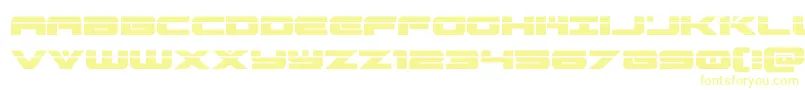 predataurlaser-fontti – keltaiset fontit valkoisella taustalla