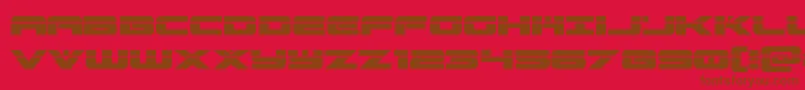 predataurlaser Font – Brown Fonts on Red Background