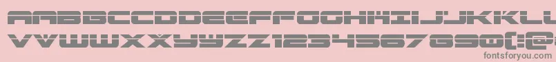 predataurlaser Font – Gray Fonts on Pink Background