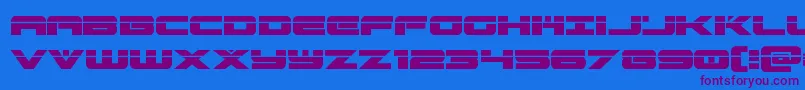 predataurlaser Font – Purple Fonts on Blue Background