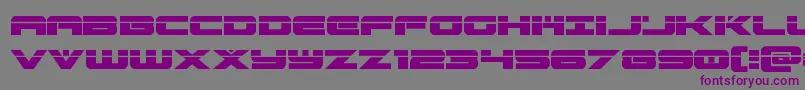 Шрифт predataurlaser – фиолетовые шрифты на сером фоне