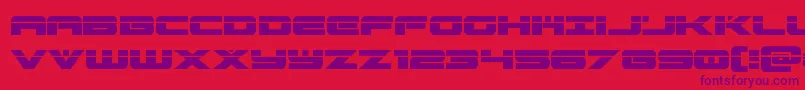 predataurlaser Font – Purple Fonts on Red Background