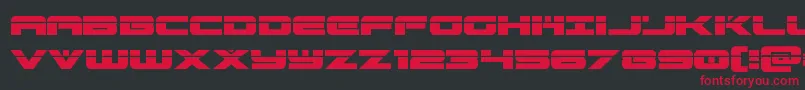 Fonte predataurlaser – fontes vermelhas em um fundo preto