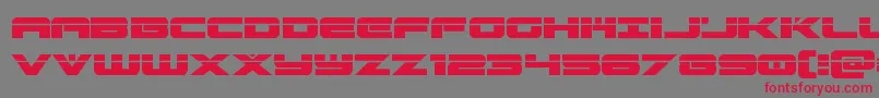Czcionka predataurlaser – czerwone czcionki na szarym tle