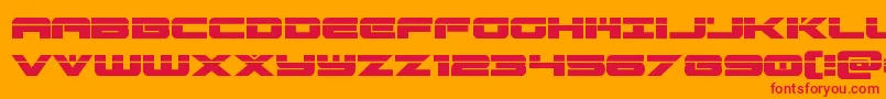 predataurlaser Font – Red Fonts on Orange Background
