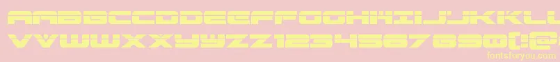 predataurlaser Font – Yellow Fonts on Pink Background
