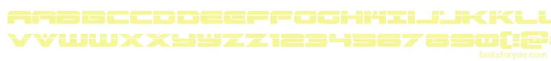 Шрифт predataurlaser – жёлтые шрифты на белом фоне