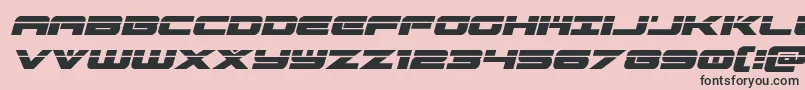predataurlaserital Font – Black Fonts on Pink Background