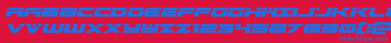 predataurlaserital-fontti – siniset fontit punaisella taustalla