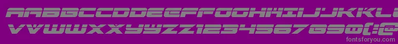 Czcionka predataurlaserital – szare czcionki na fioletowym tle