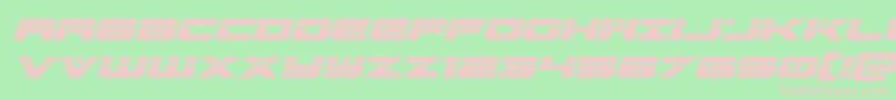 predataurlaserital Font – Pink Fonts on Green Background