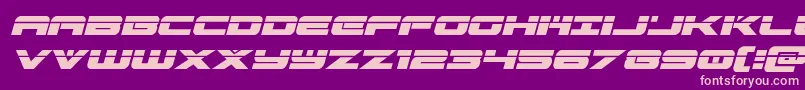 predataurlaserital Font – Pink Fonts on Purple Background