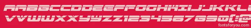 Шрифт predataurlaserital – розовые шрифты на красном фоне
