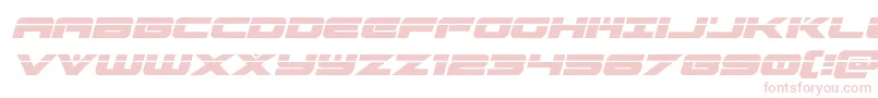 predataurlaserital Font – Pink Fonts on White Background