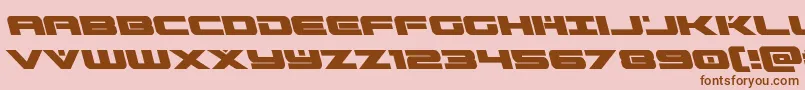 predataurleft Font – Brown Fonts on Pink Background