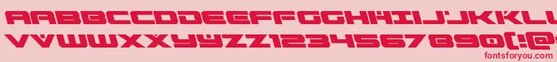 predataurleft Font – Red Fonts on Pink Background