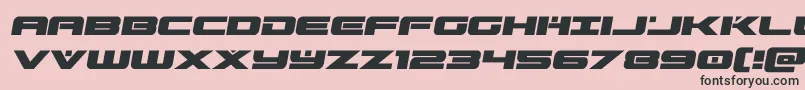 predataursemital Font – Black Fonts on Pink Background
