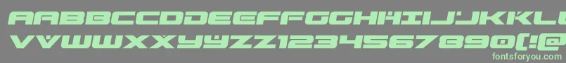 predataursemital Font – Green Fonts on Gray Background