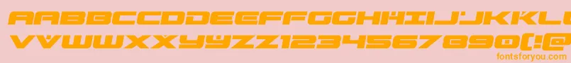predataursemital Font – Orange Fonts on Pink Background
