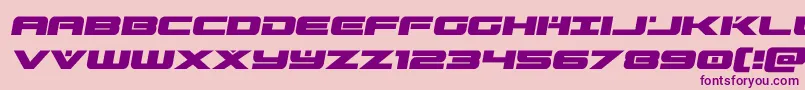 predataursemital Font – Purple Fonts on Pink Background