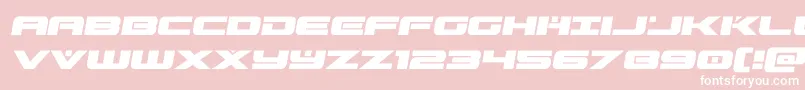 predataursemital Font – White Fonts on Pink Background