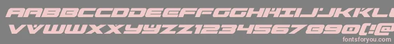 predataursuperital Font – Pink Fonts on Gray Background