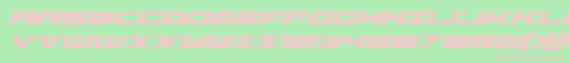 predataursuperital Font – Pink Fonts on Green Background