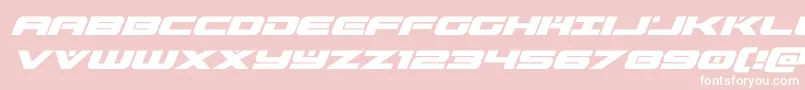 predataursuperital Font – White Fonts on Pink Background