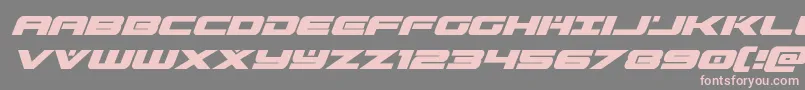 predataursuperital Font – Pink Fonts on Gray Background