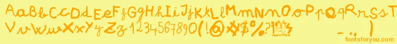 Más sobre la fuente pree school fuente pree school – Fuentes Naranjas Sobre Fondo Amarillo