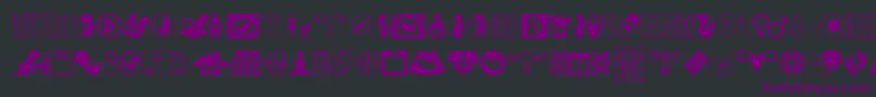 Pregnancy Font – Purple Fonts on Black Background