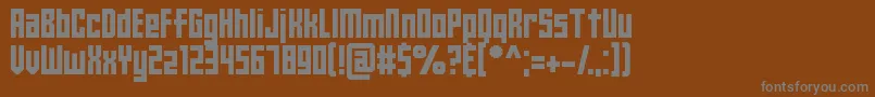 premier 2019 Font – Gray Fonts on Brown Background
