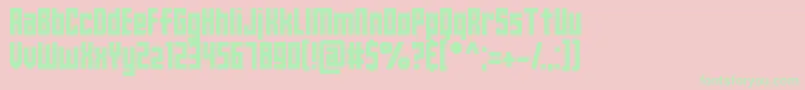 premier 2019 Font – Green Fonts on Pink Background