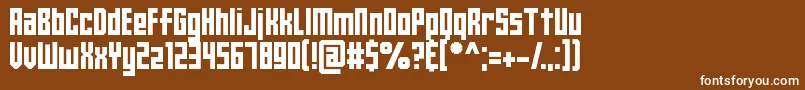 premier 2019 Font – White Fonts on Brown Background