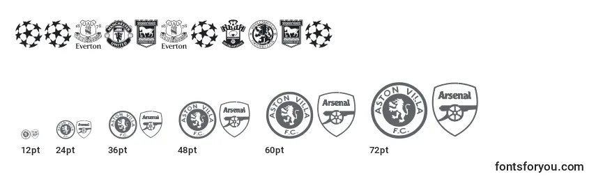 Размеры шрифта Premiership (137289)