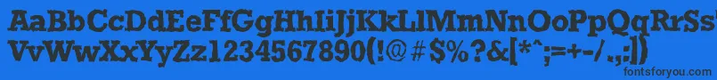 StaffordrandomBold Font – Black Fonts on Blue Background