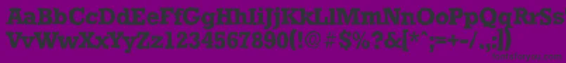 StaffordrandomBold Font – Black Fonts on Purple Background