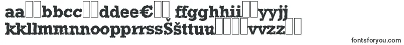Шрифт StaffordrandomBold – литовские шрифты