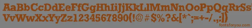 StaffordrandomBold Font – Brown Fonts on Gray Background