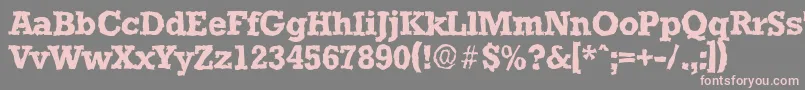 StaffordrandomBold Font – Pink Fonts on Gray Background