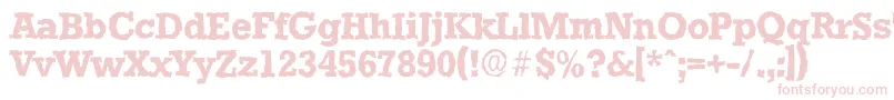 StaffordrandomBold Font – Pink Fonts on White Background