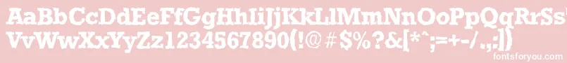 StaffordrandomBold Font – White Fonts on Pink Background