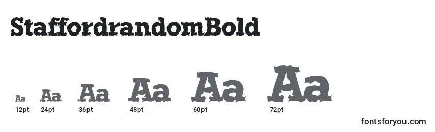 StaffordrandomBold Font Sizes