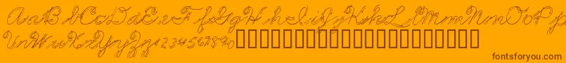 PREMMS   Font – Brown Fonts on Orange Background