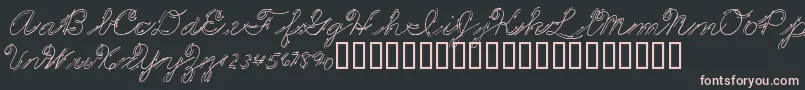 PREMMS   Font – Pink Fonts on Black Background
